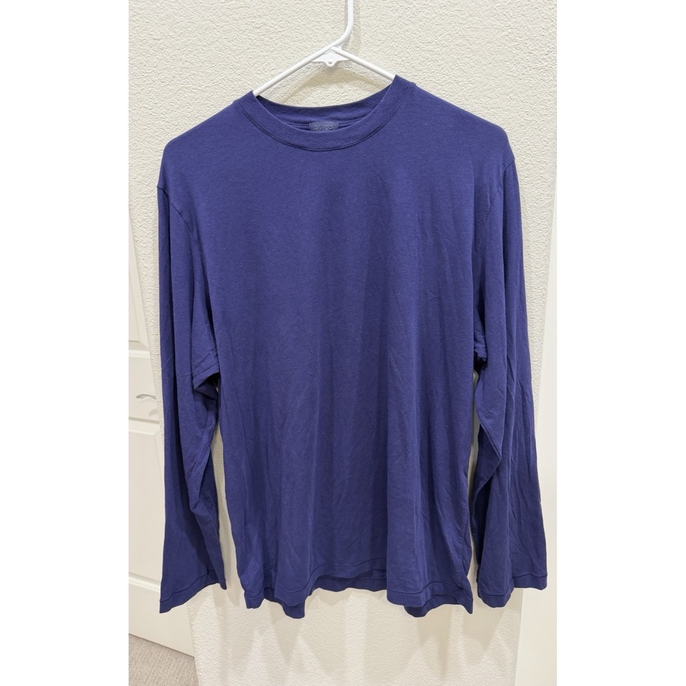 Skims Purple Long Sleeve Crew Neck T-Shirt Boyfiend M Modal/Cotton Closet Basic